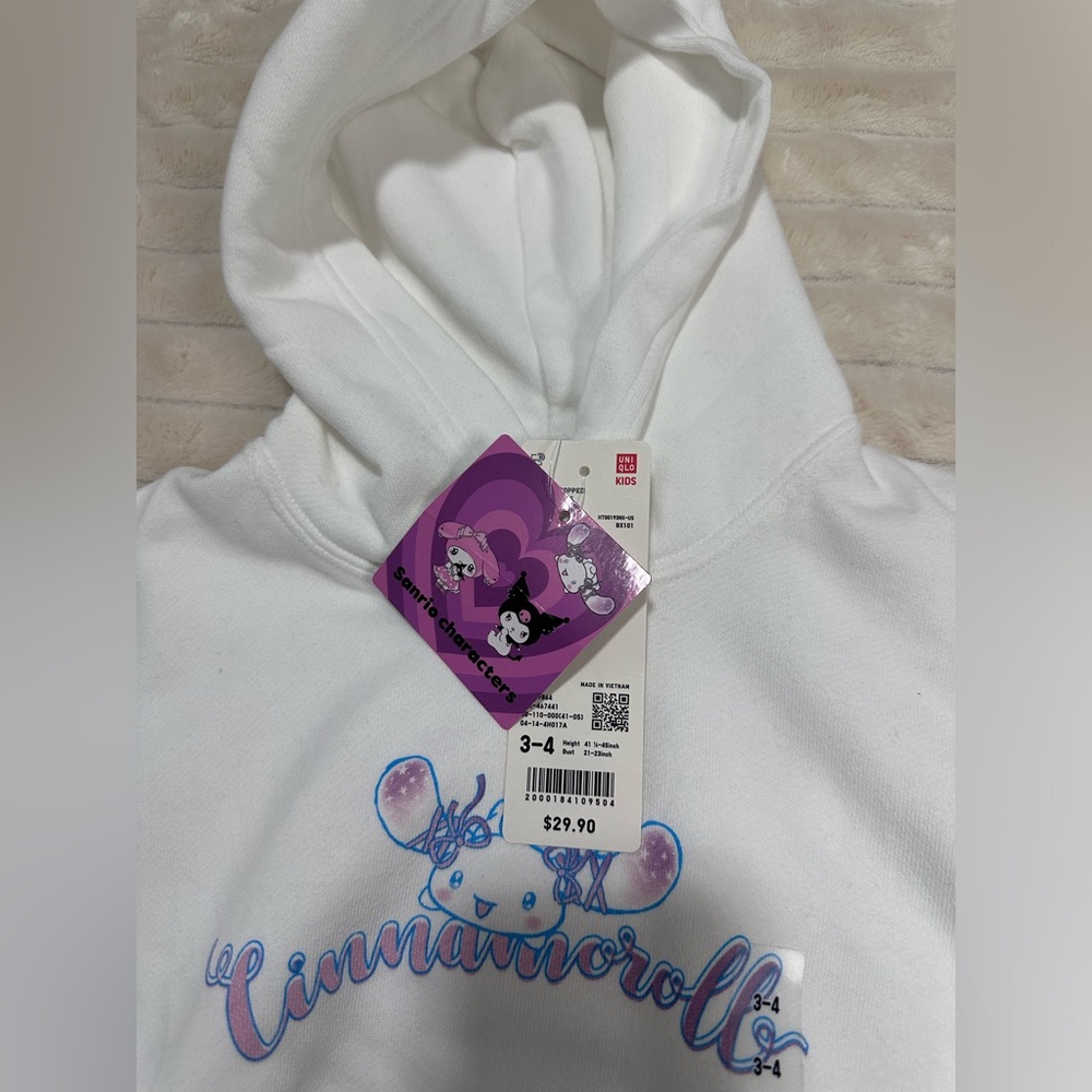 UNIQLO Cinna Sweat Cropped Hoodie (Kids) - Picture 5 of 7